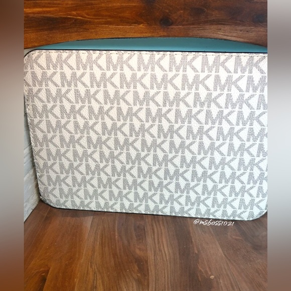 Michael Kors Ombré Center Stripe Crossbody + Passport Wallet in Ocean Blue Multi - Picture 7 of 15